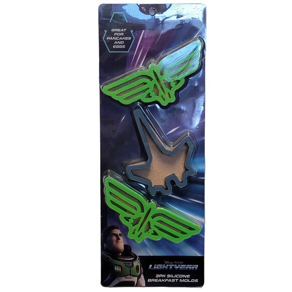 Buzz Lightyear Silicone Breakfast Molds 3 Pk Pancake Eggs Disney Pixar Toy Story - Picture 1 of 4